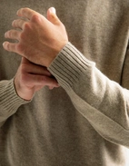 Polotröja Cashmere Melerad Beige XXL