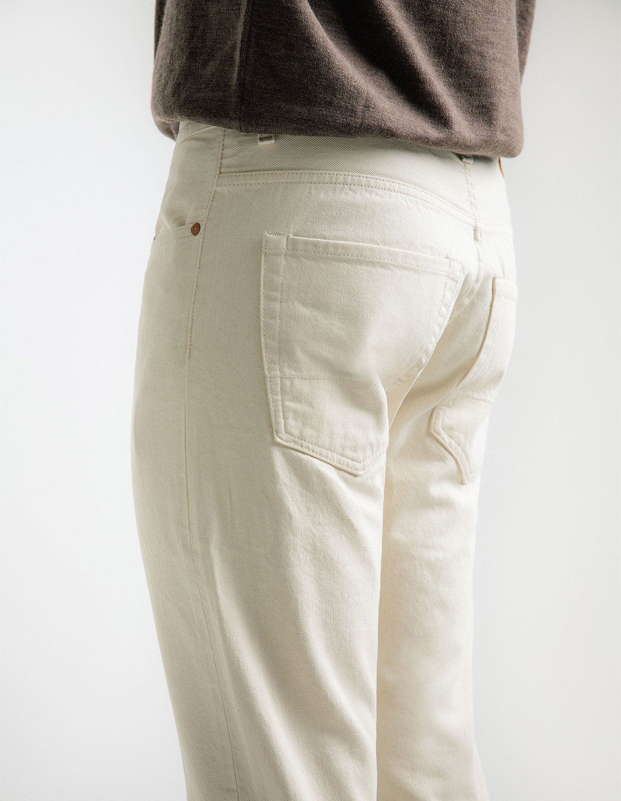 Davide Regular Selvedge Denim Ecru