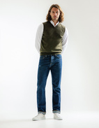 Slipover Merino Olive Green