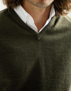 Slipover Merino Olive Green