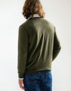 Cardigan Merinoull Grön Stl M