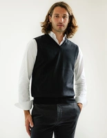 Slipover Merino Svart