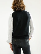 Slipover Merino Svart M