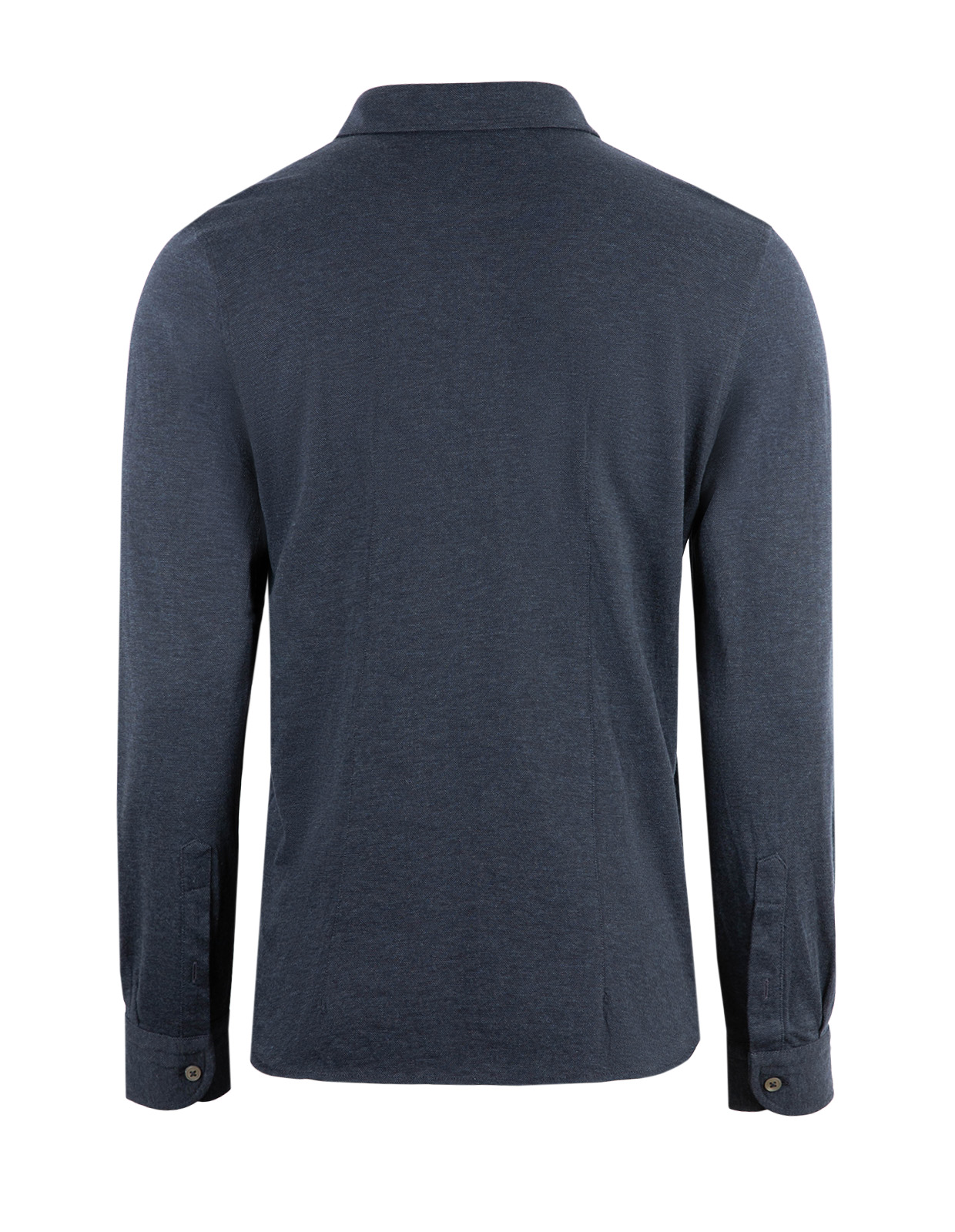Jerseyskjorta Bomull Cashmere Navy Melerad