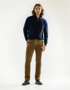 Tröja Zip Cashmere Marinblå
