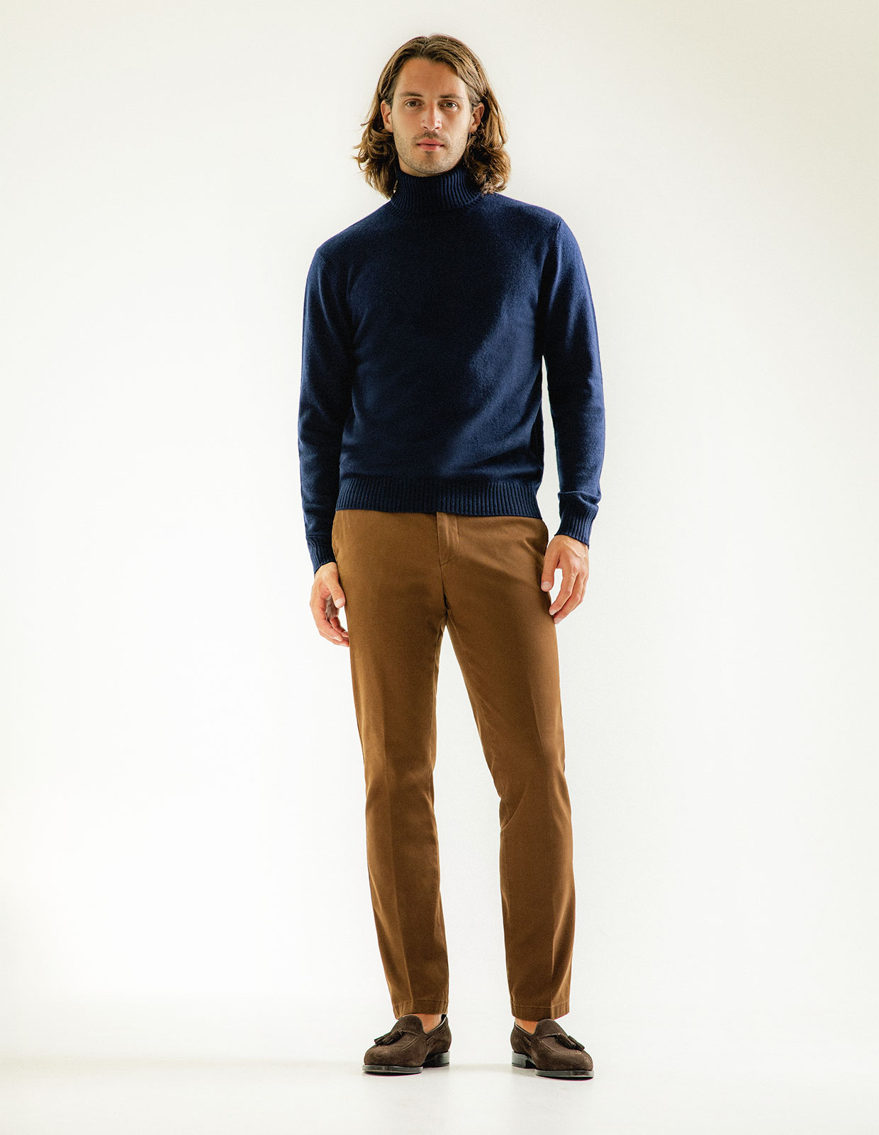 Polotröja Cashmere Mörkblå