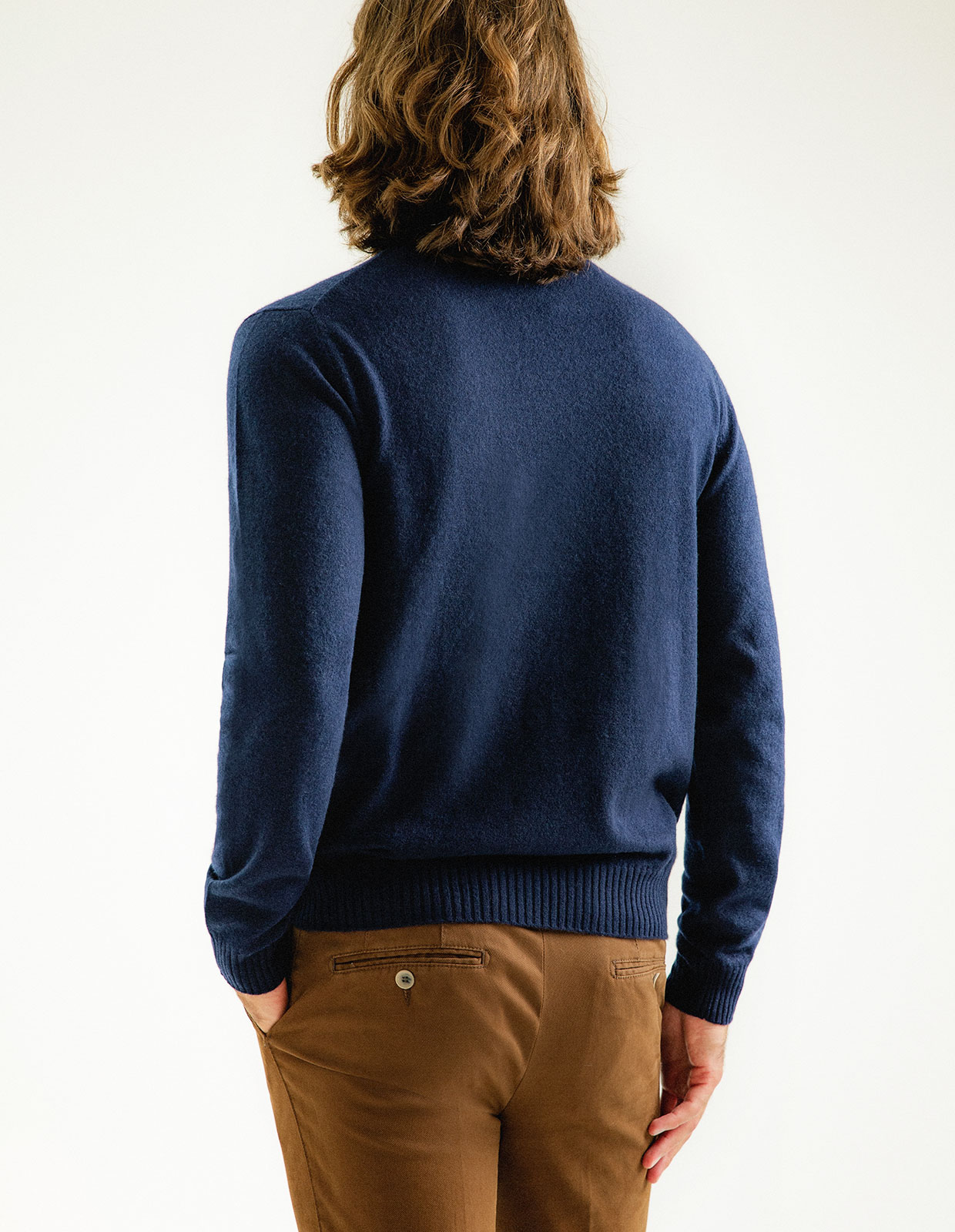 Polotröja Cashmere Mörkblå