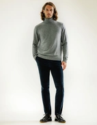 Polotröja Cashmere Melerad Grå