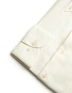 Regular Fit Skjorta Flanell Bomull Cashmere Benvit 38