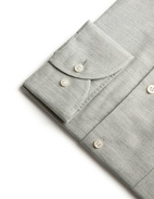 Regular Fit Skjorta Flanell Bomull Cashmere Ljusgrå Stl 39