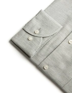 Regular Fit Skjorta Flanell Bomull Cashmere Ljusgrå