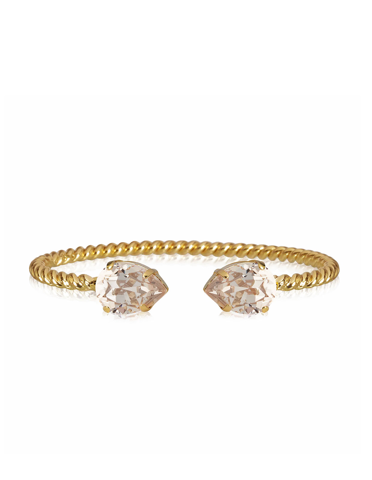 Mini Drop Armband Ljusbeige/Guld One Size