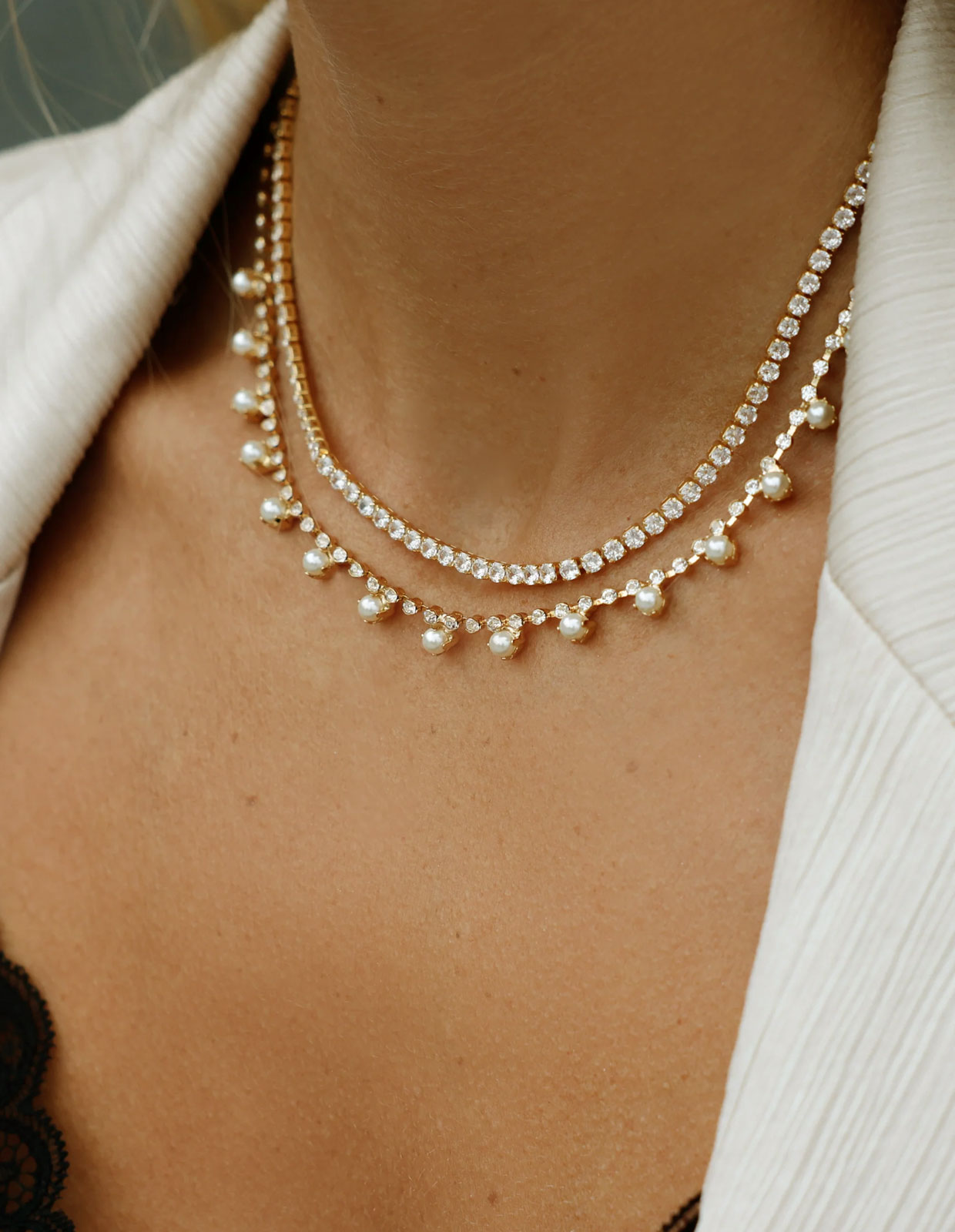 Mini Zara Halsband Kristall