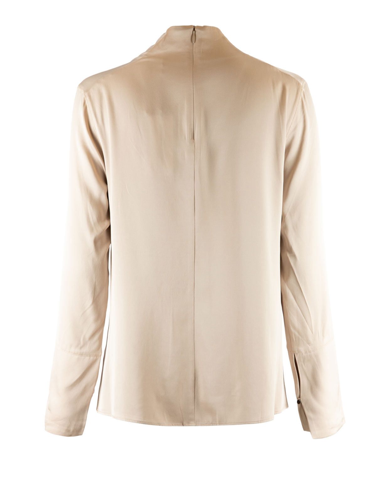 Ayumi Blus Siden Ljusbeige XL