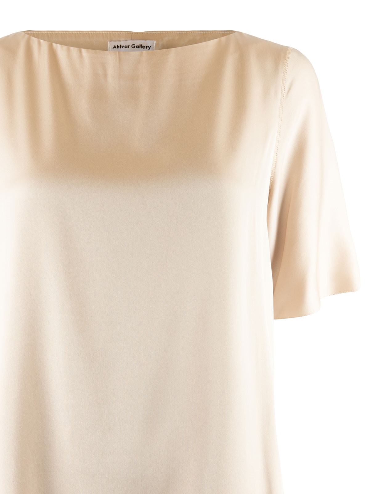 Yoli Blus Siden Ljusbeige