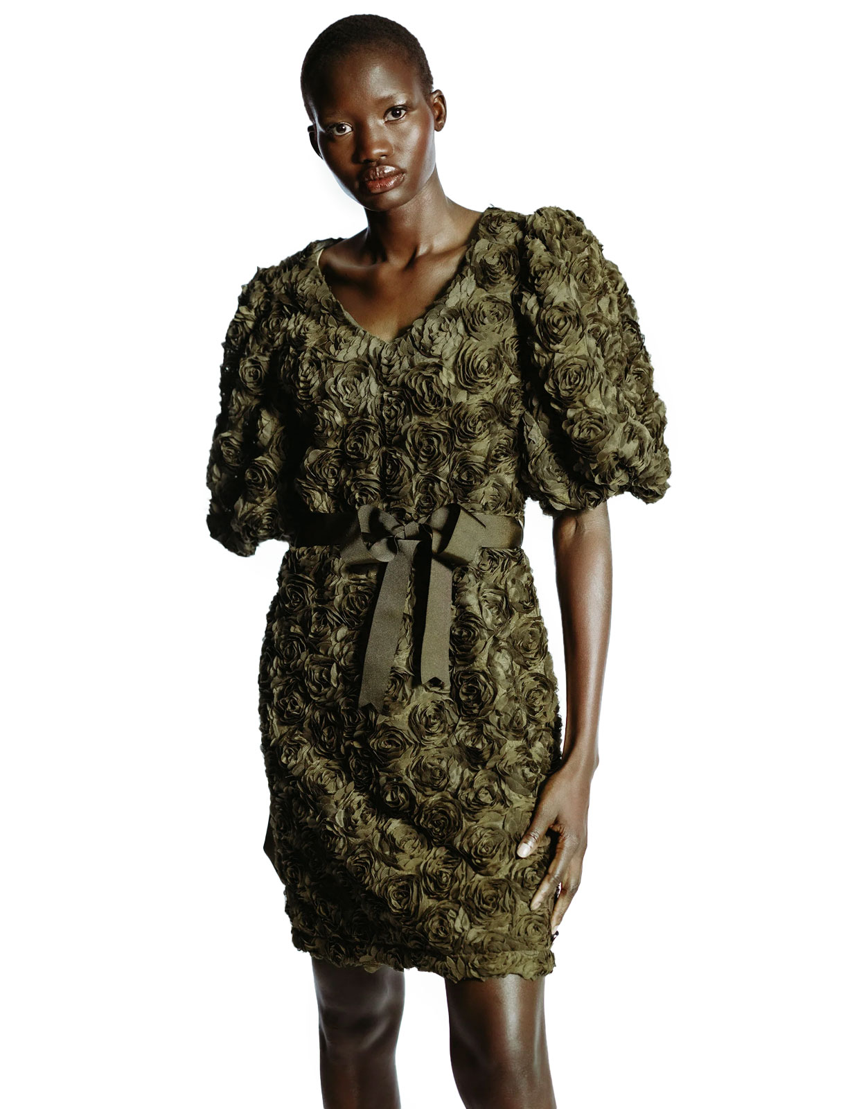 Skye Klänning Olivgrön