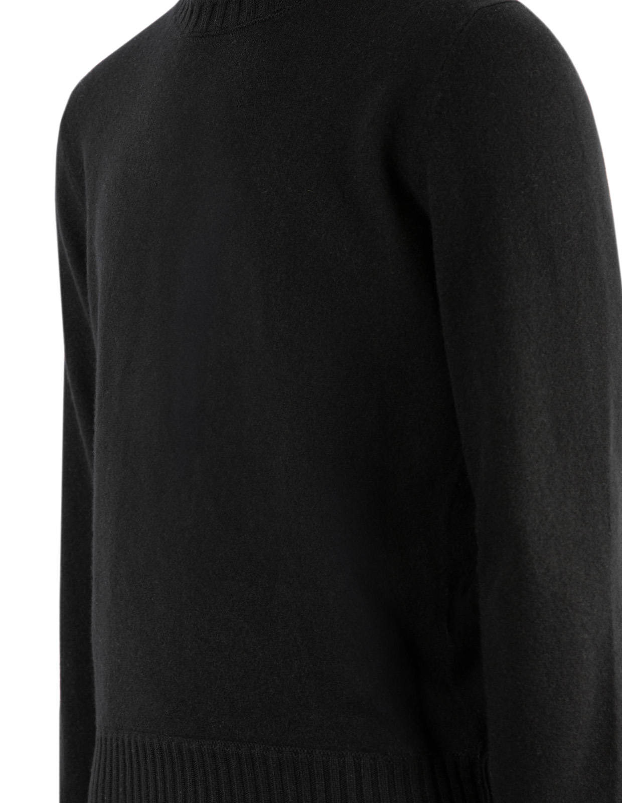 Rundhalsad Tröja Cashmere Svart