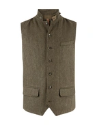 Dandy Tweed Väst Grön