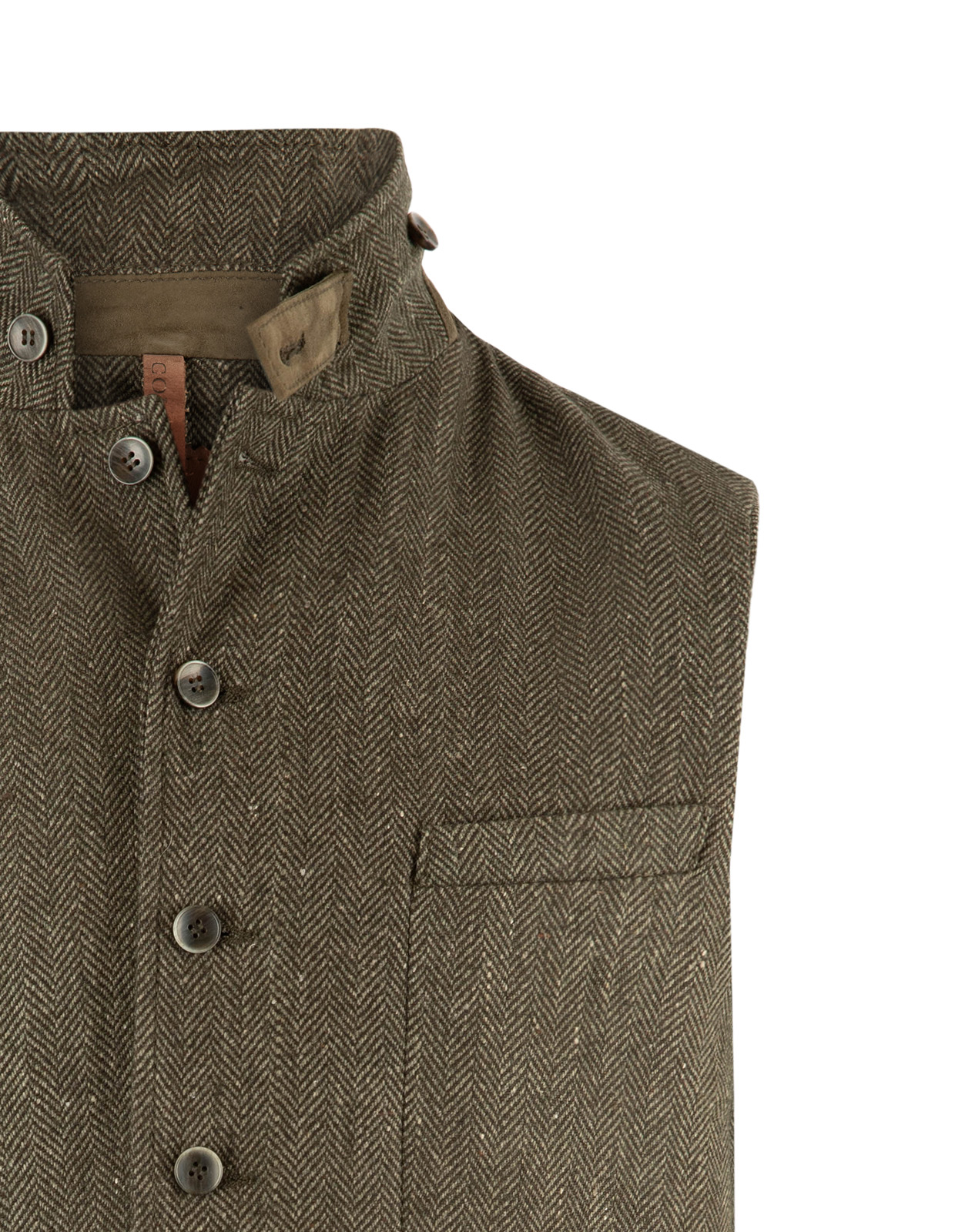 Dandy Tweed Väst Grön