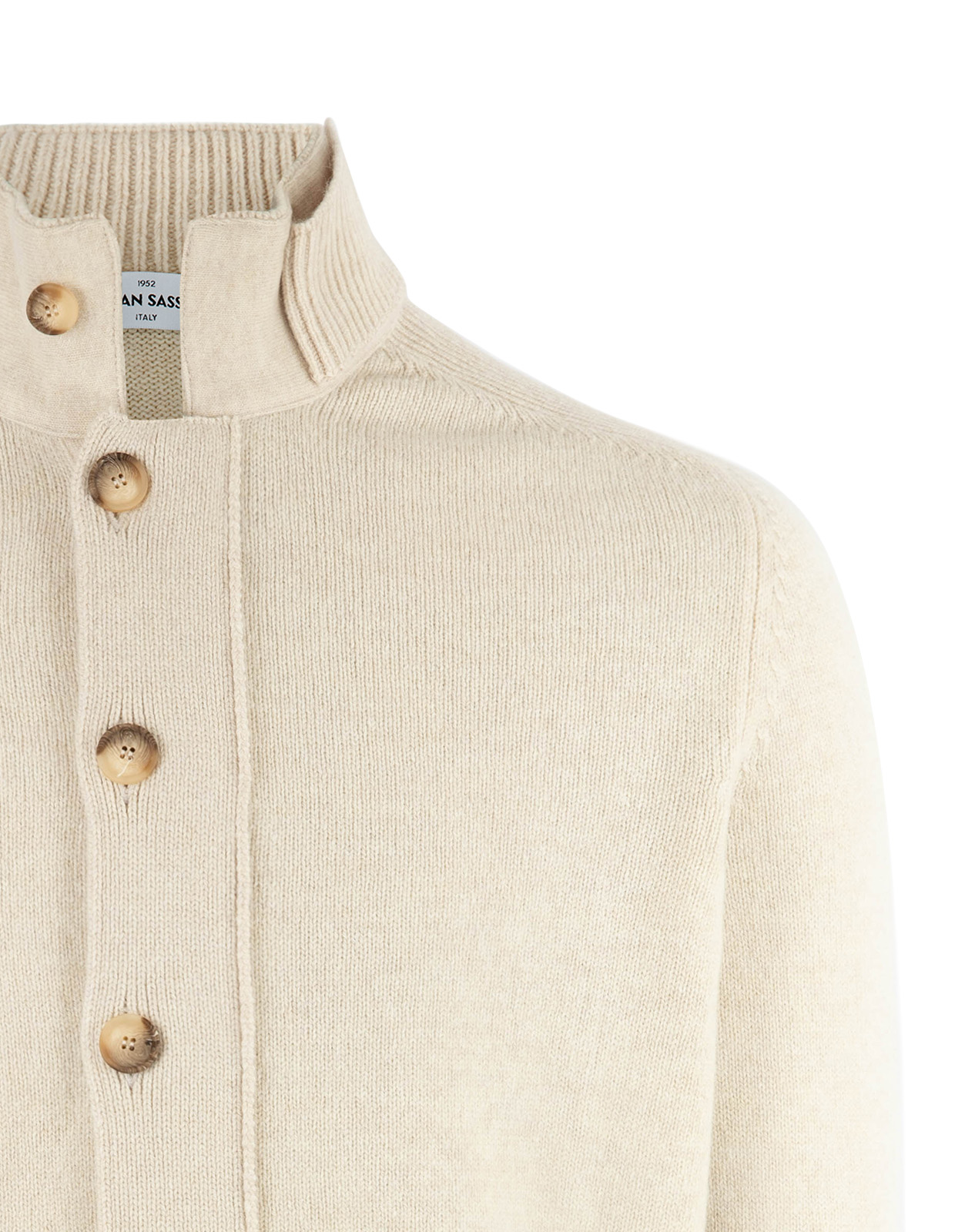 Vespa Giubbino Cardigan Ull Ljusbeige 48
