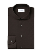 Contemporary Fit Fyrvägsstretch Melerad Mörkbrun Stl 44
