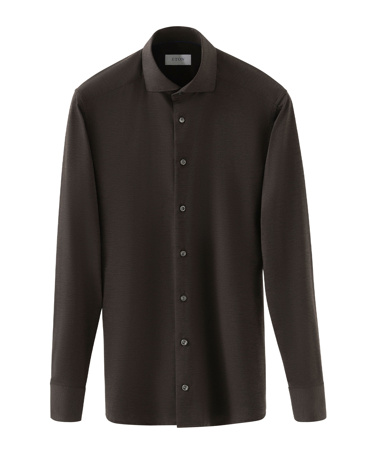 Contemporary Fit Fyrvägsstretch Melerad Mörkbrun Stl 44