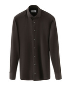 Contemporary Fit Fyrvägsstretch Melerad Mörkbrun Stl 44