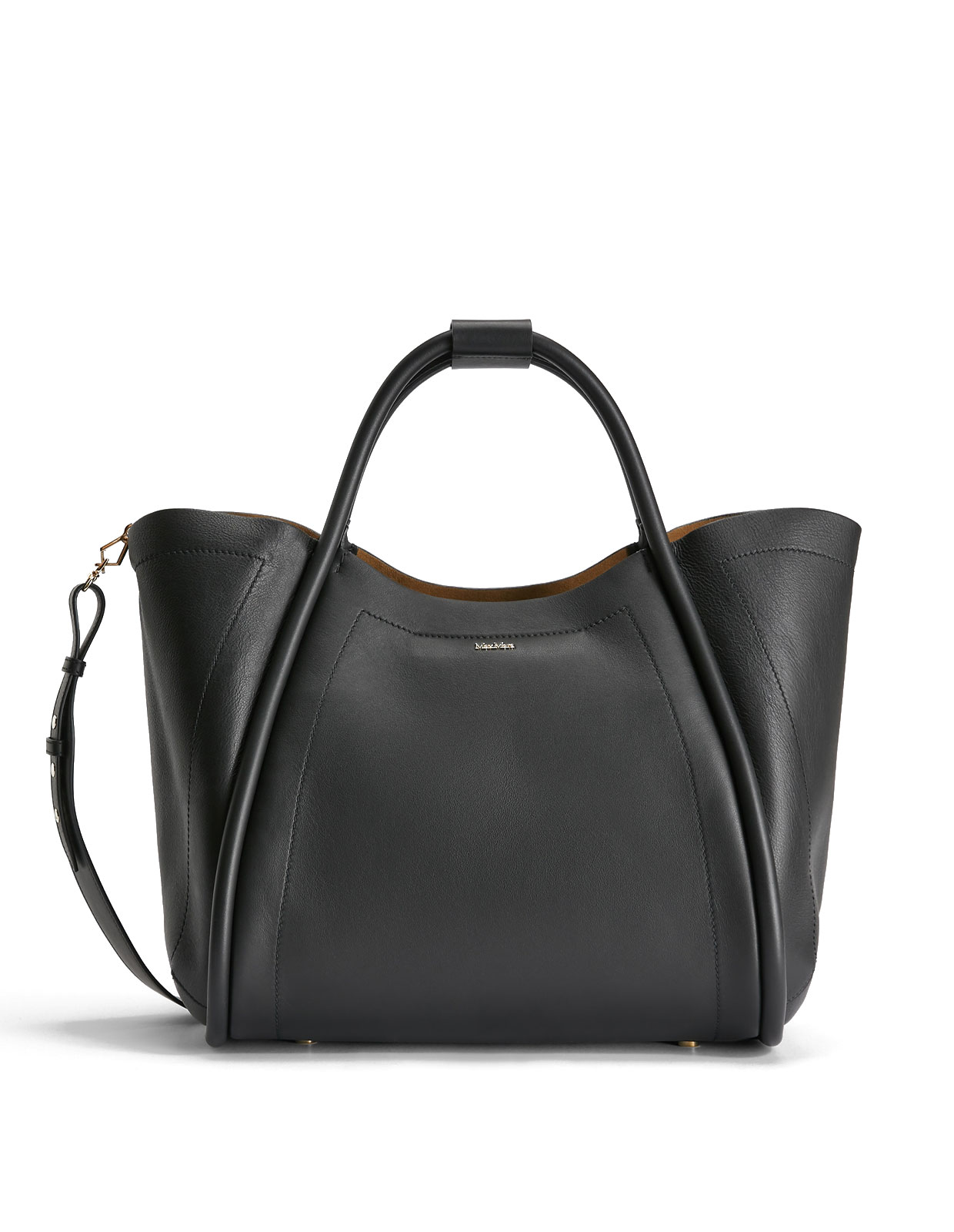 Marine M Väska Läder Svart One Size