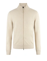 Full Zip Cardigan Cashmere Ljusbeige 54
