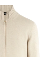 Full Zip Cardigan Cashmere Ljusbeige 54