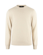Rundhalsad Tröja Cashmere Benvit 56
