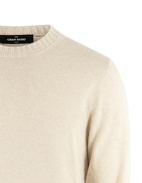 Rundhalsad Tröja Cashmere Benvit 56