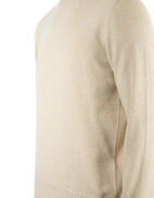 Rundhalsad Tröja Cashmere Benvit