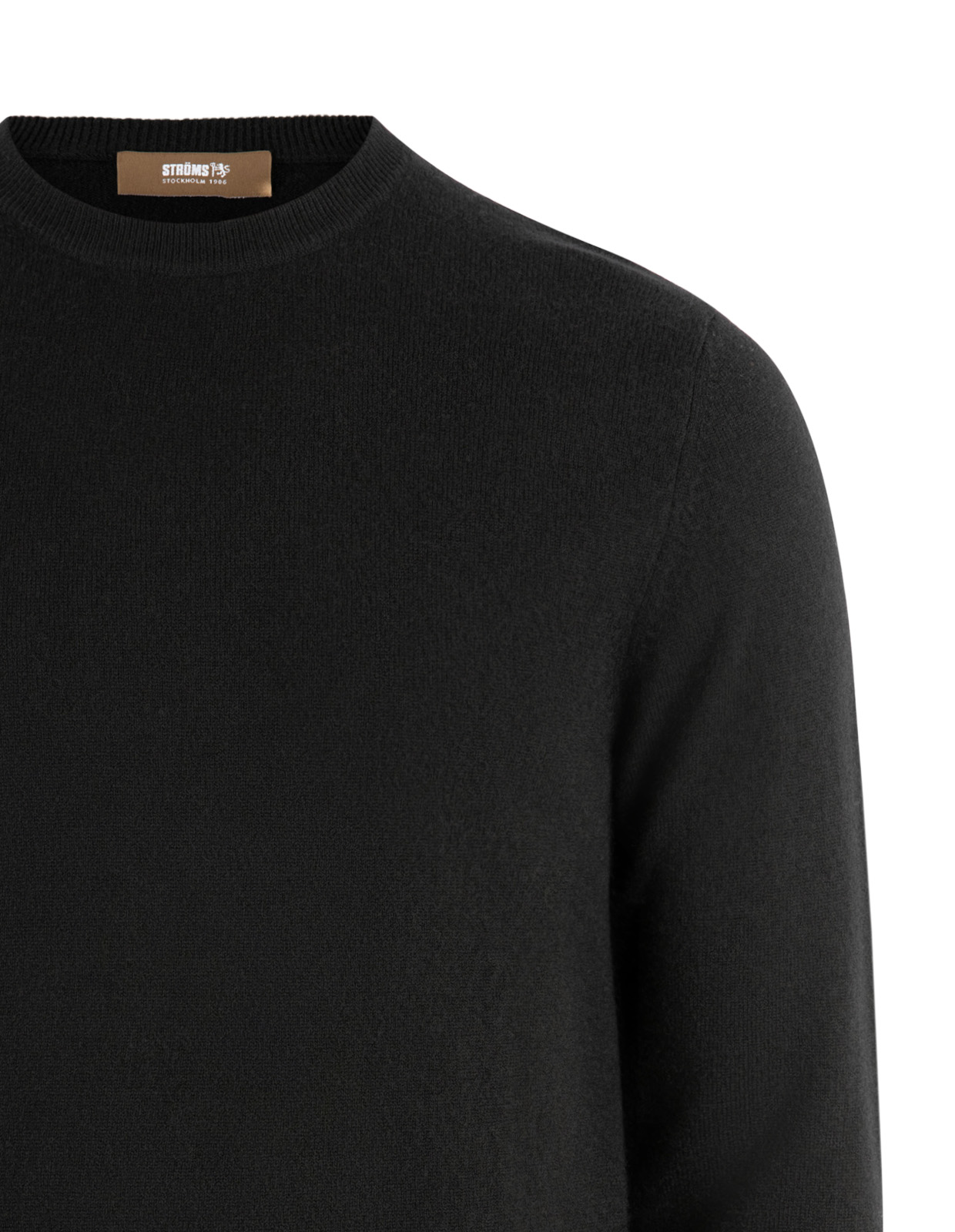 Tröja Rundhals Cashmere Svart