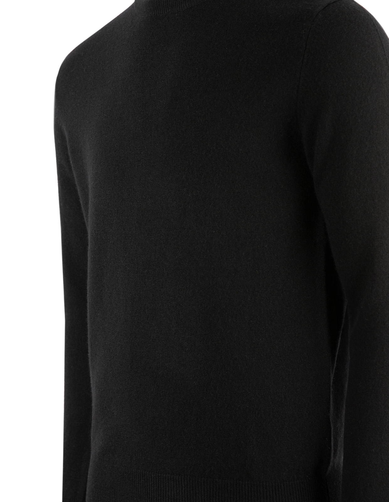 Tröja Rundhals Cashmere Svart