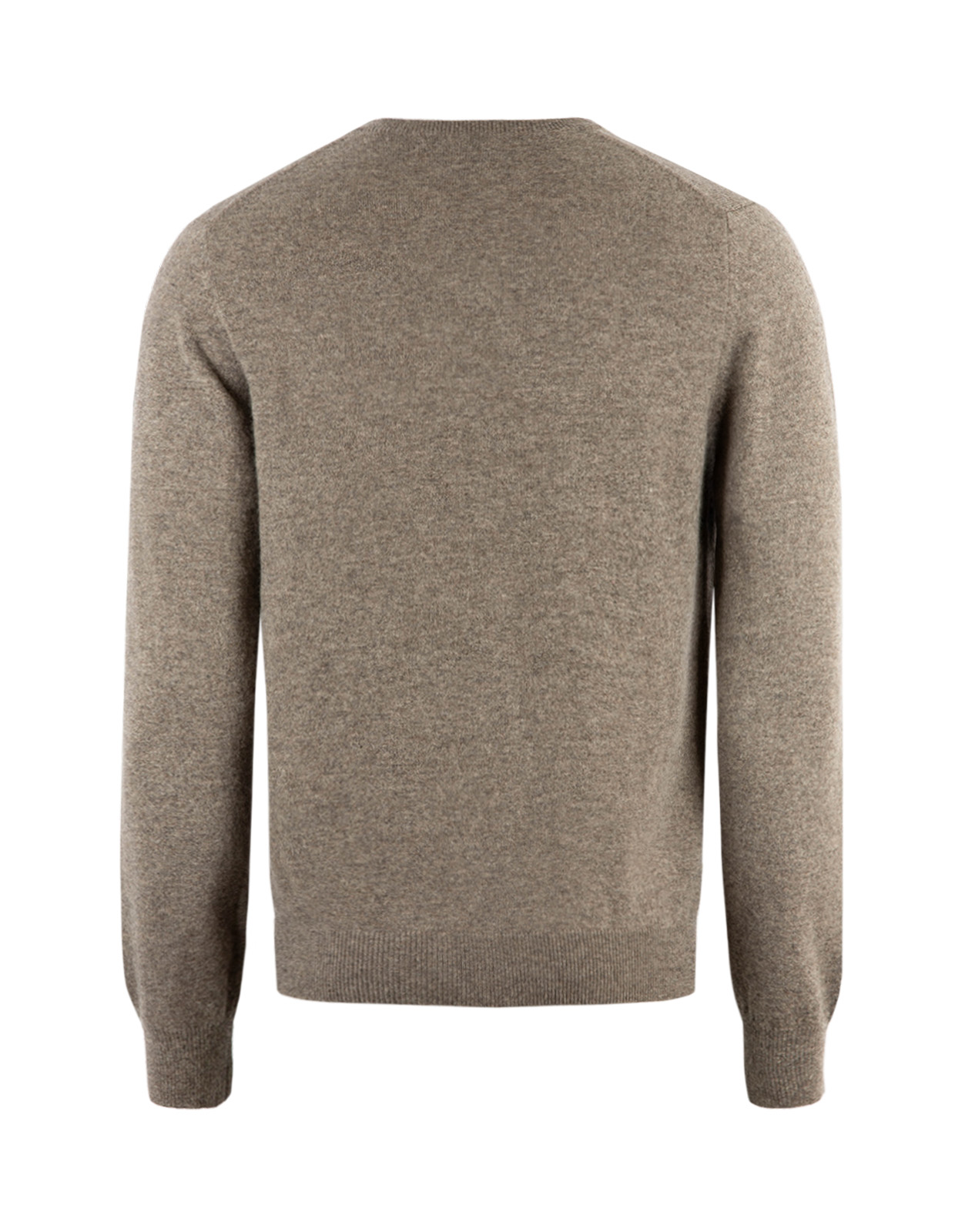 Tröja Rundhals Cashmere Ljusbrun S