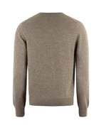 Tröja Rundhals Cashmere Ljusbrun S