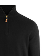 Tröja Zip Cashmere Svart Stl XXL