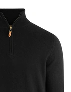 Tröja Zip Cashmere Svart