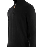 Tröja Zip Cashmere Svart