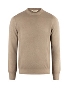 Tröja Rundhals Ull Cashmere Vintage Brun Stl 56