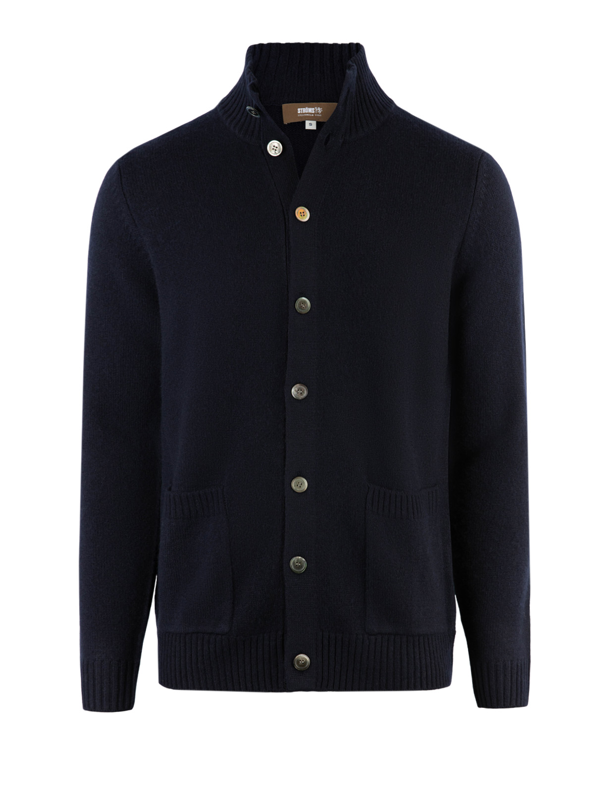 Chunky Cardigan Cashmere Mörkblå