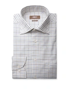 Regular Fit Skjorta Tattersall Vit/Blå 42