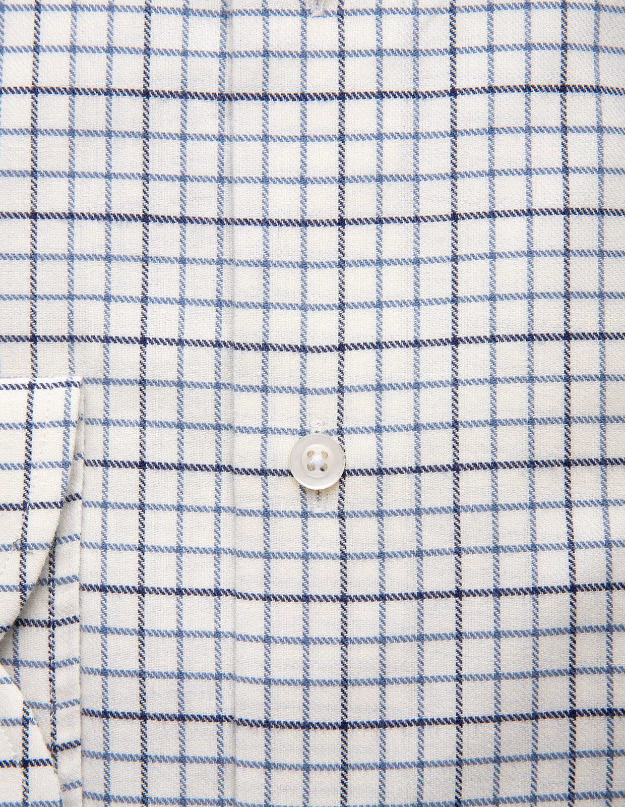 Regular Fit Skjorta Tattersall Vit/Blå 42