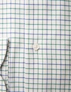 Regular Fit Skjorta Tattersall Vit/Grön/Blå 38