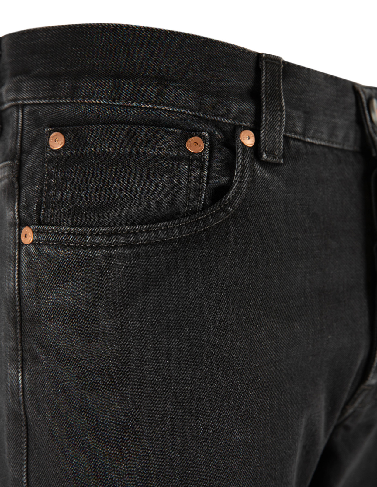 Davide Regular Jeans Svart 34"