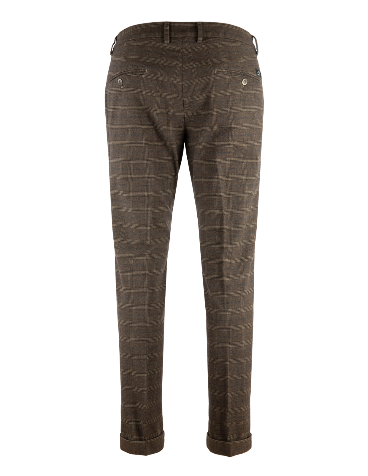 Torino Chinos Glencheck Brun