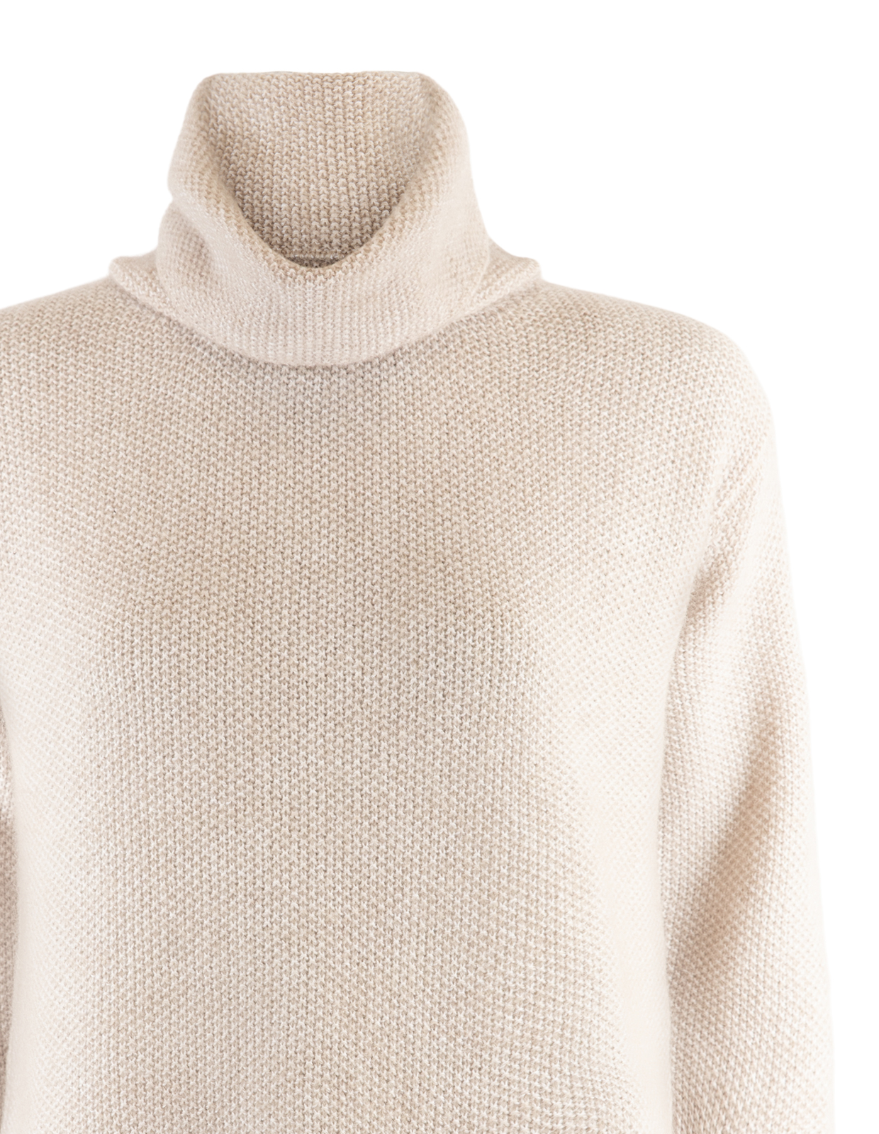 Polotröja Alpacka/Ull Ljusbeige