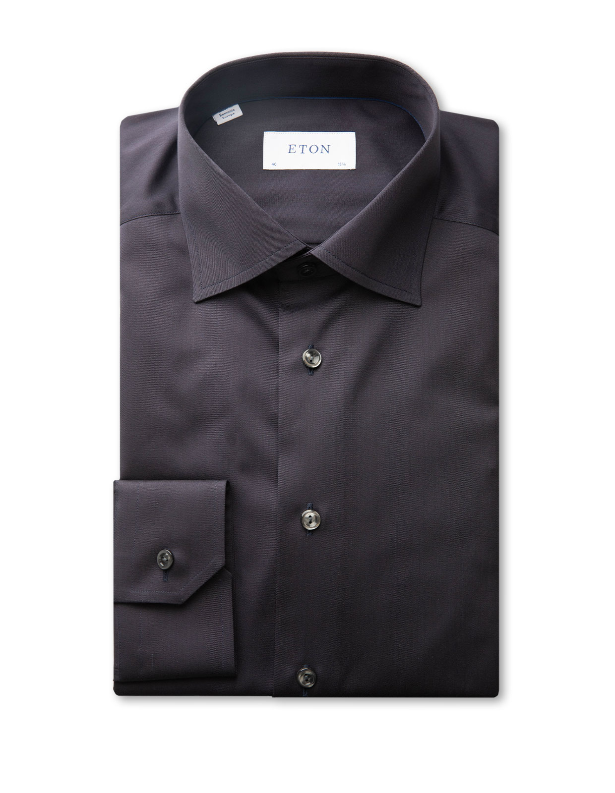 Slim Fit Skjorta Signature Twill Marinblå 42