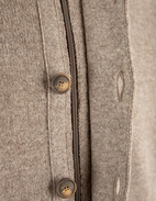 Vespa Giubbino Cardigan Ull Gråbeige